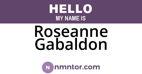 Roseanne Gabaldon