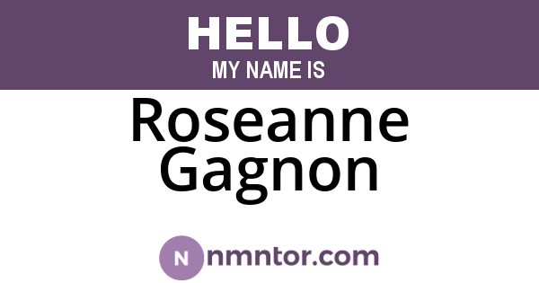 Roseanne Gagnon