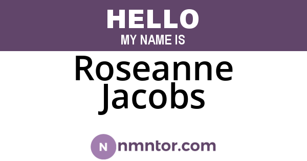 Roseanne Jacobs