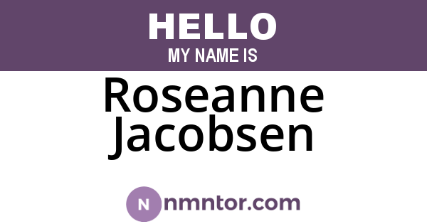 Roseanne Jacobsen