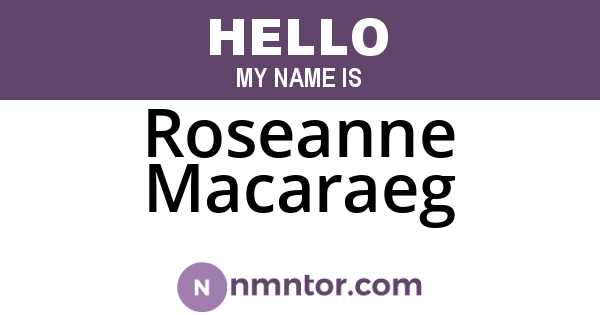 Roseanne Macaraeg