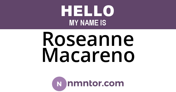 Roseanne Macareno