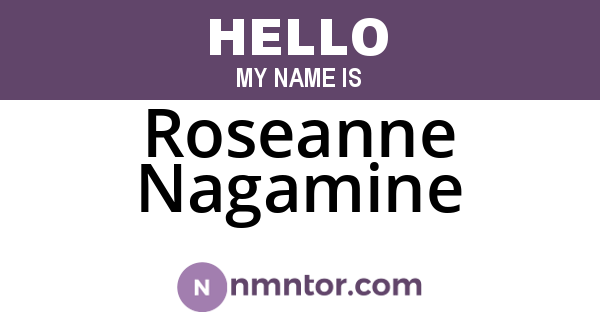 Roseanne Nagamine