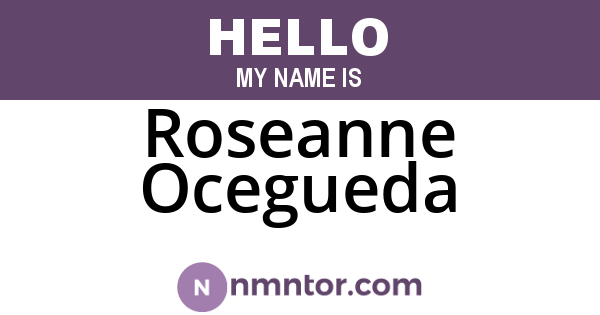Roseanne Ocegueda