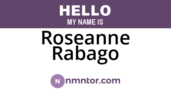 Roseanne Rabago