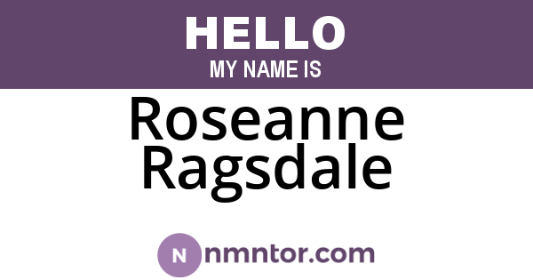 Roseanne Ragsdale