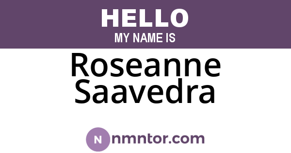 Roseanne Saavedra