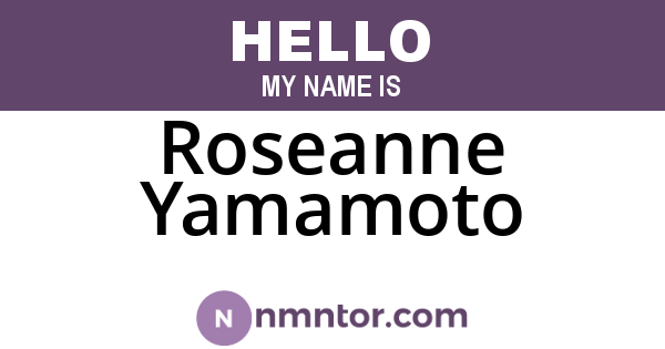 Roseanne Yamamoto
