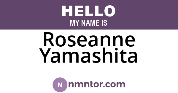Roseanne Yamashita