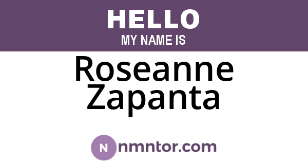 Roseanne Zapanta