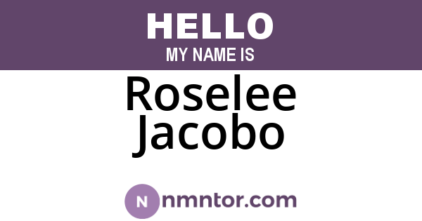 Roselee Jacobo