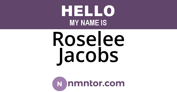 Roselee Jacobs