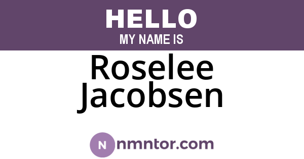 Roselee Jacobsen