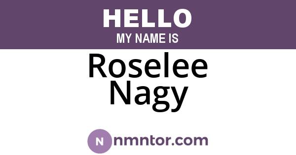 Roselee Nagy