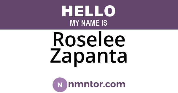 Roselee Zapanta