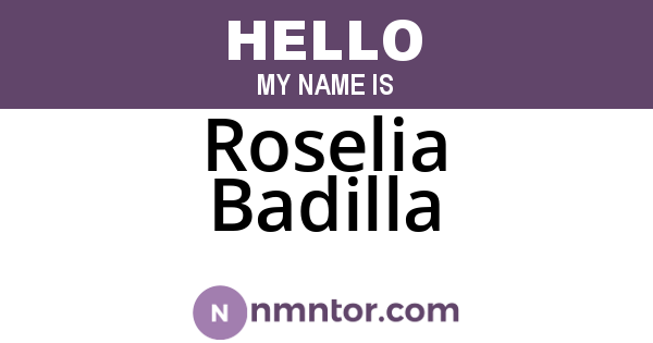 Roselia Badilla