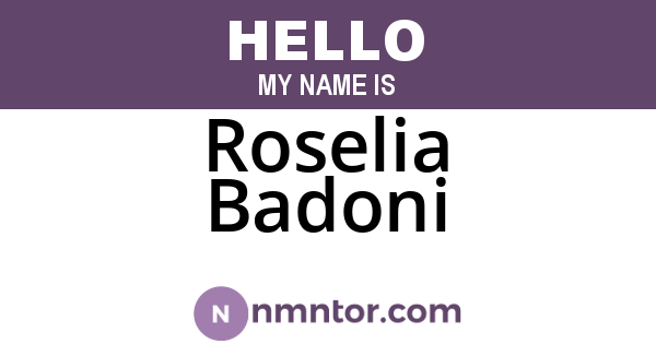 Roselia Badoni