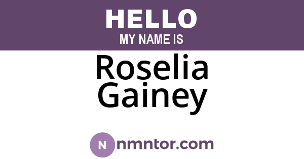 Roselia Gainey