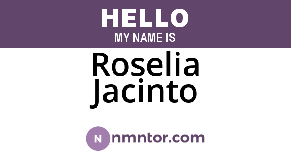 Roselia Jacinto