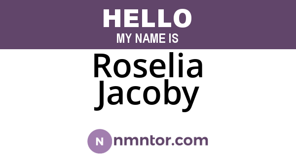 Roselia Jacoby