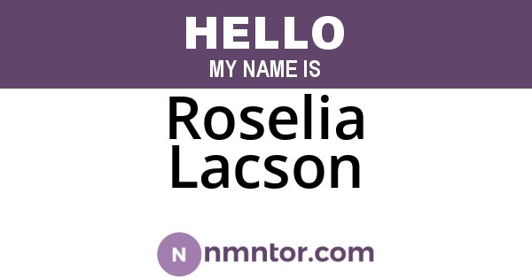 Roselia Lacson