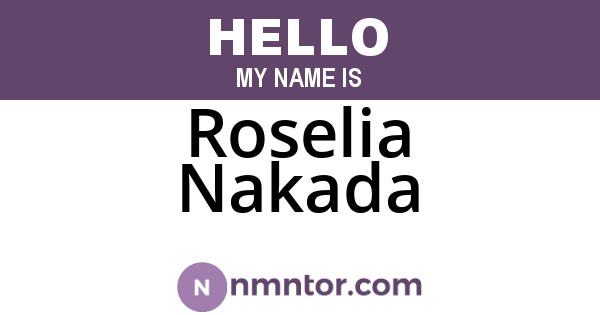 Roselia Nakada