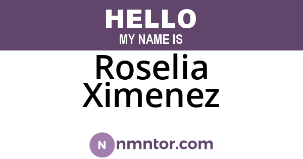 Roselia Ximenez