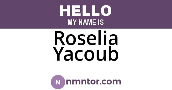 Roselia Yacoub