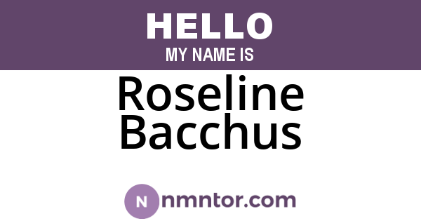 Roseline Bacchus