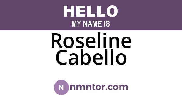 Roseline Cabello