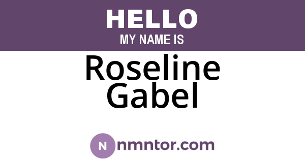 Roseline Gabel