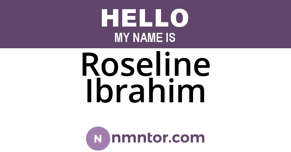 Roseline Ibrahim