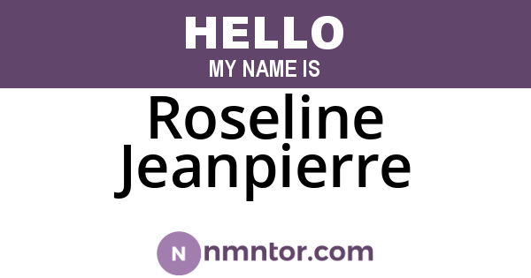 Roseline Jeanpierre