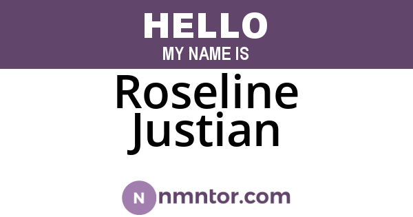 Roseline Justian