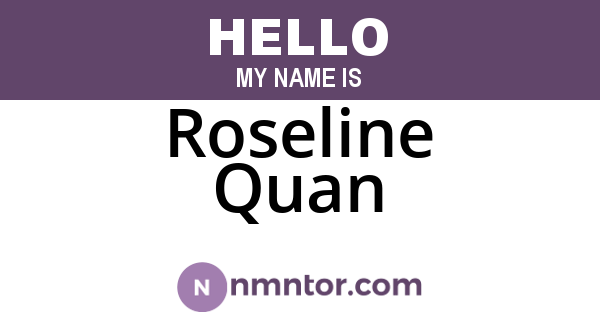 Roseline Quan
