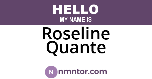 Roseline Quante