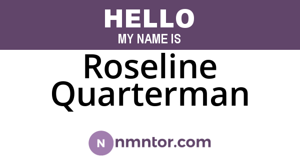 Roseline Quarterman