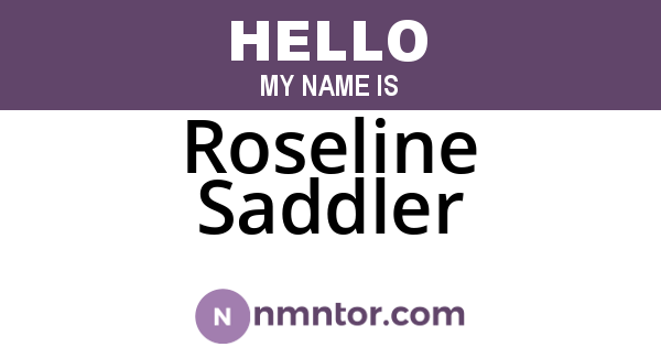 Roseline Saddler