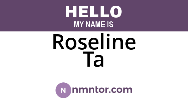 Roseline Ta