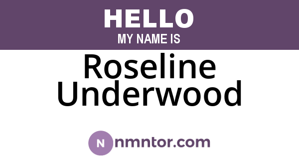 Roseline Underwood