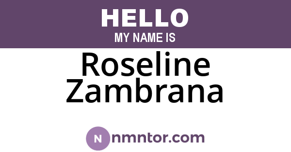 Roseline Zambrana