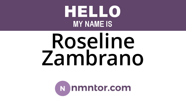 Roseline Zambrano