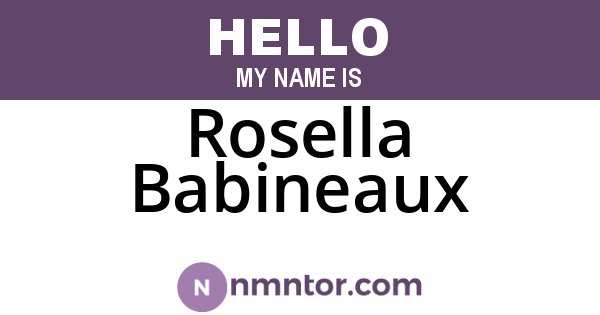 Rosella Babineaux