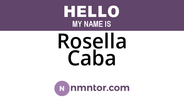 Rosella Caba