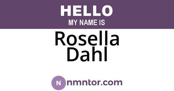 Rosella Dahl