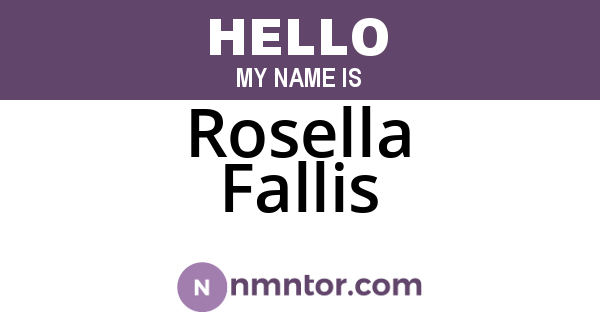 Rosella Fallis