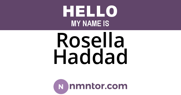 Rosella Haddad