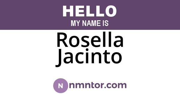 Rosella Jacinto