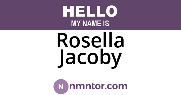 Rosella Jacoby