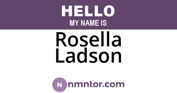 Rosella Ladson